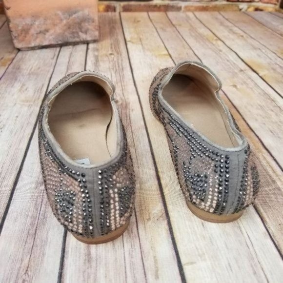 Steve Madden Conncord Blush Multi Studded Flat 8.5 - Picture 5 of 9